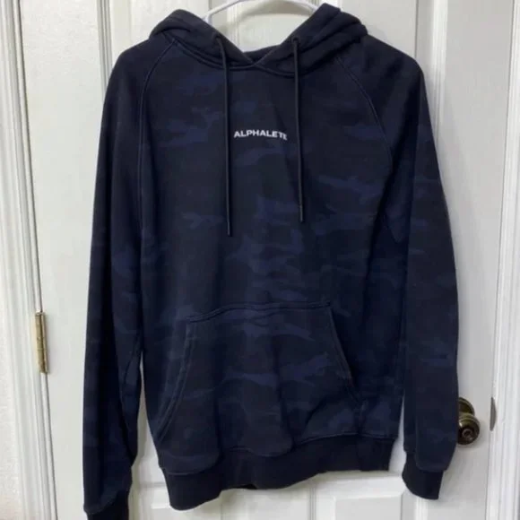 Alphalete Tops Alphalete Camo Black Axis Hoodie Oversized